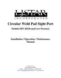 Thumbnail of document Manual - Lumiglas® Low Pressure Weld-On Sight Glass